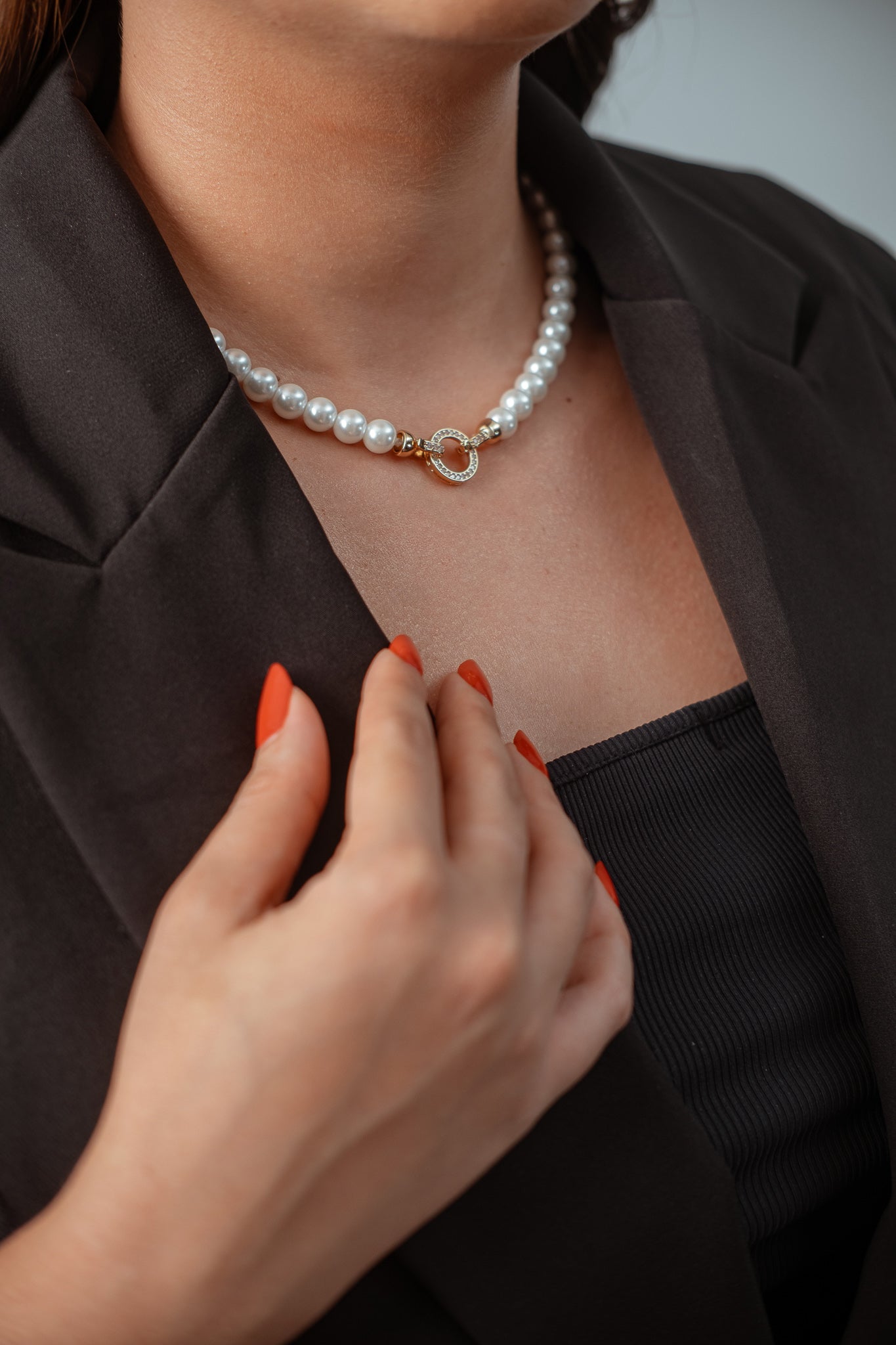 CHOCKER PÉROLA DOURADA