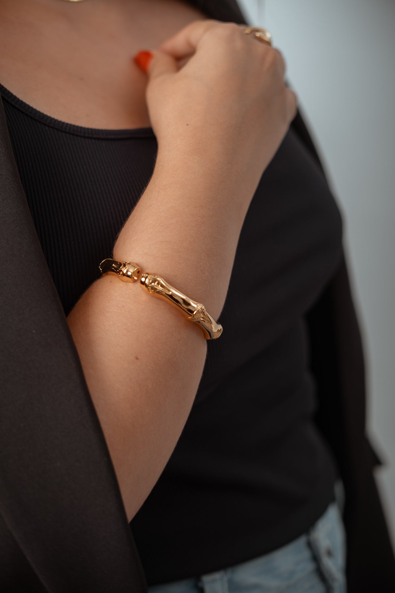 BRACELETE BAMBU DOURADO