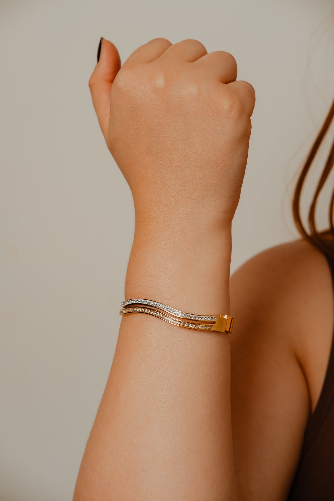 BRACELETE ONDAS CRAVEJADAS