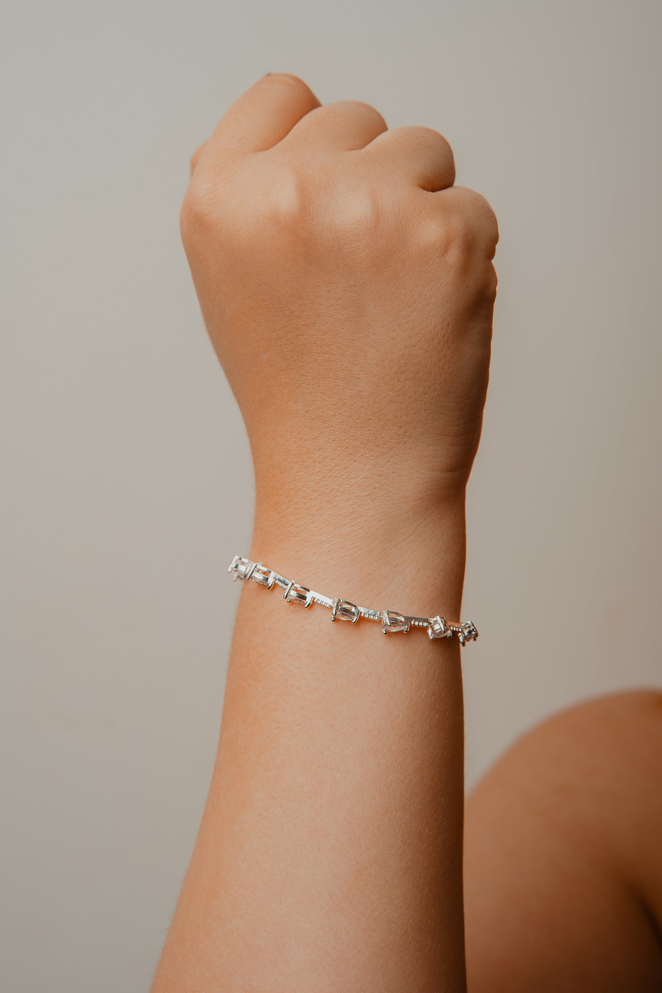 PULSEIRA PRATA CRISTAL